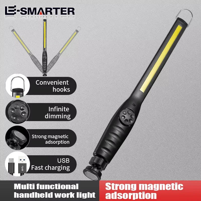Portable COB Light | Magnetic LED Flashlight with Stepless Dimming