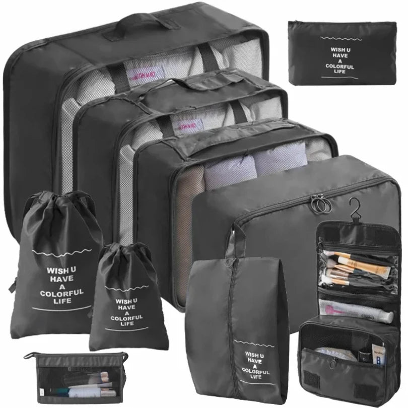 Travel Organizer Storage Bags Set | Portable Packing Cubes for Luggage