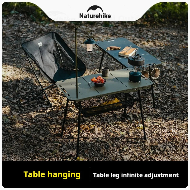 Multifunctional Camping Table | Adjustable Height Portable Folding Table
