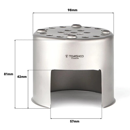 Ultralight Titanium Wood Burning Camping Stove | Portable Wood Burner