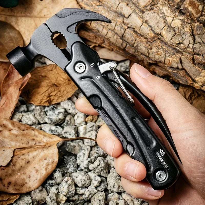 7-in-1 Stainless Steel Folding Multi-Tool Hammer | Heavy Duty