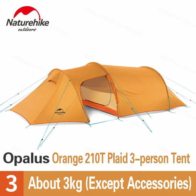 Ultralight Opalus Tunnel Double Tent | Camping Tent for 2-4 Persons
