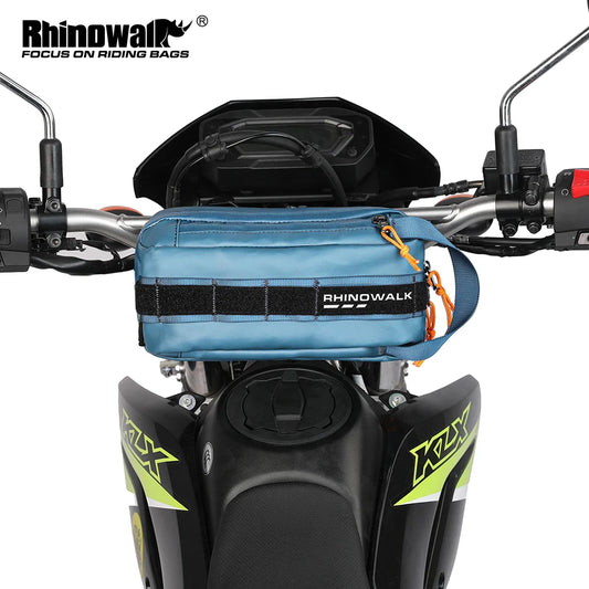 Motorcycle Front Handlebar Bag | 2.4L Motor Tank Bag & Multi-use Saddle Pack