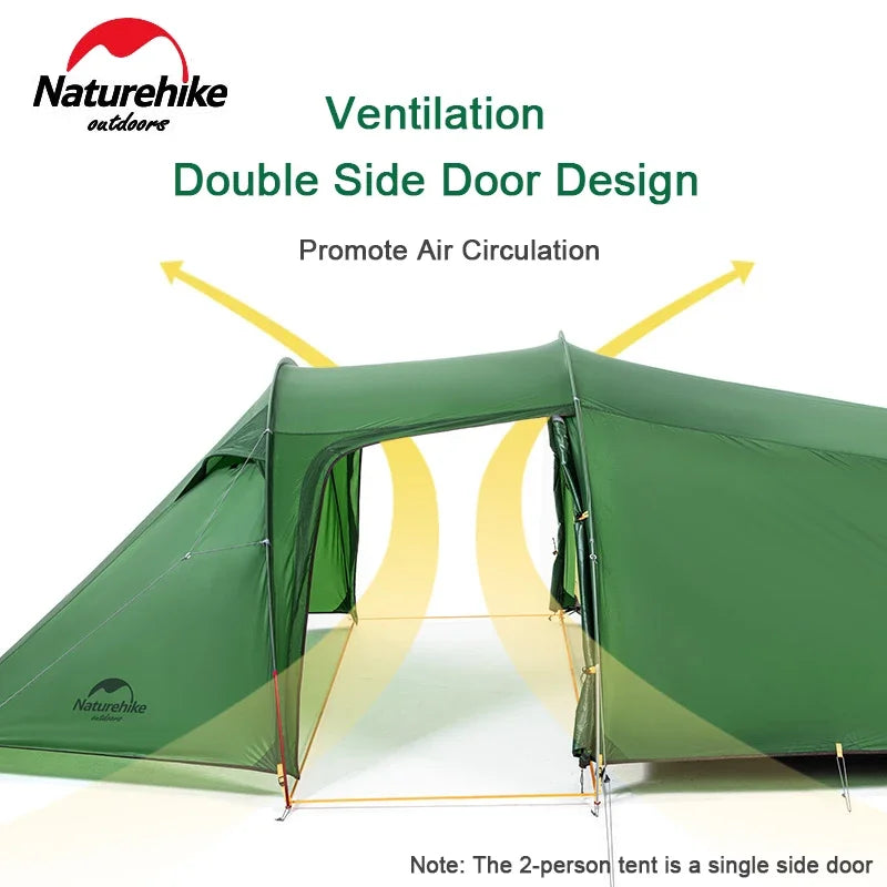 Ultralight Opalus Tunnel Double Tent | Camping Tent for 2-4 Persons