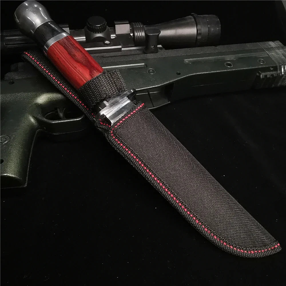 Sharp Stainless Steel Outdoor Knife | Nylon Sheath