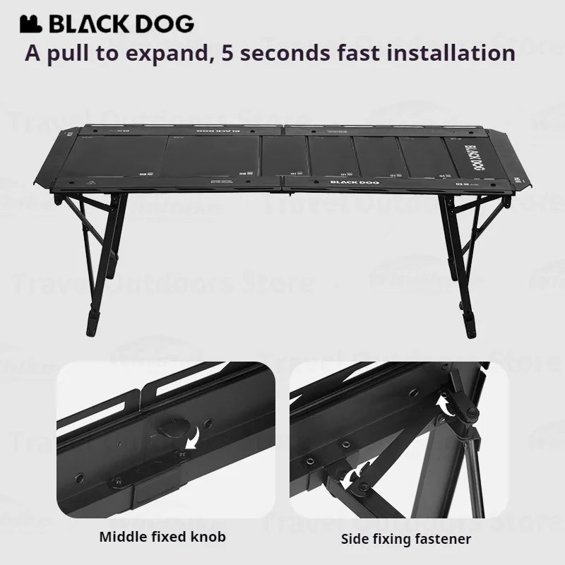 Adjustable Folding Camping Table | Modular Portable Aluminum Alloy Table