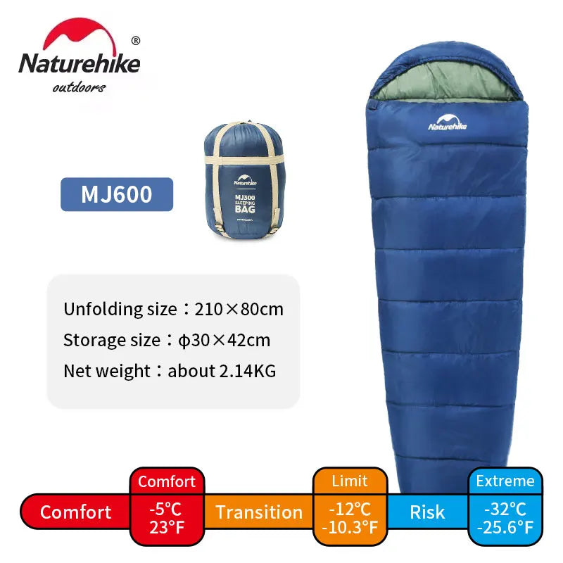 Mummy Sleeping Bag | Lightweight Cotton for Winter Camping