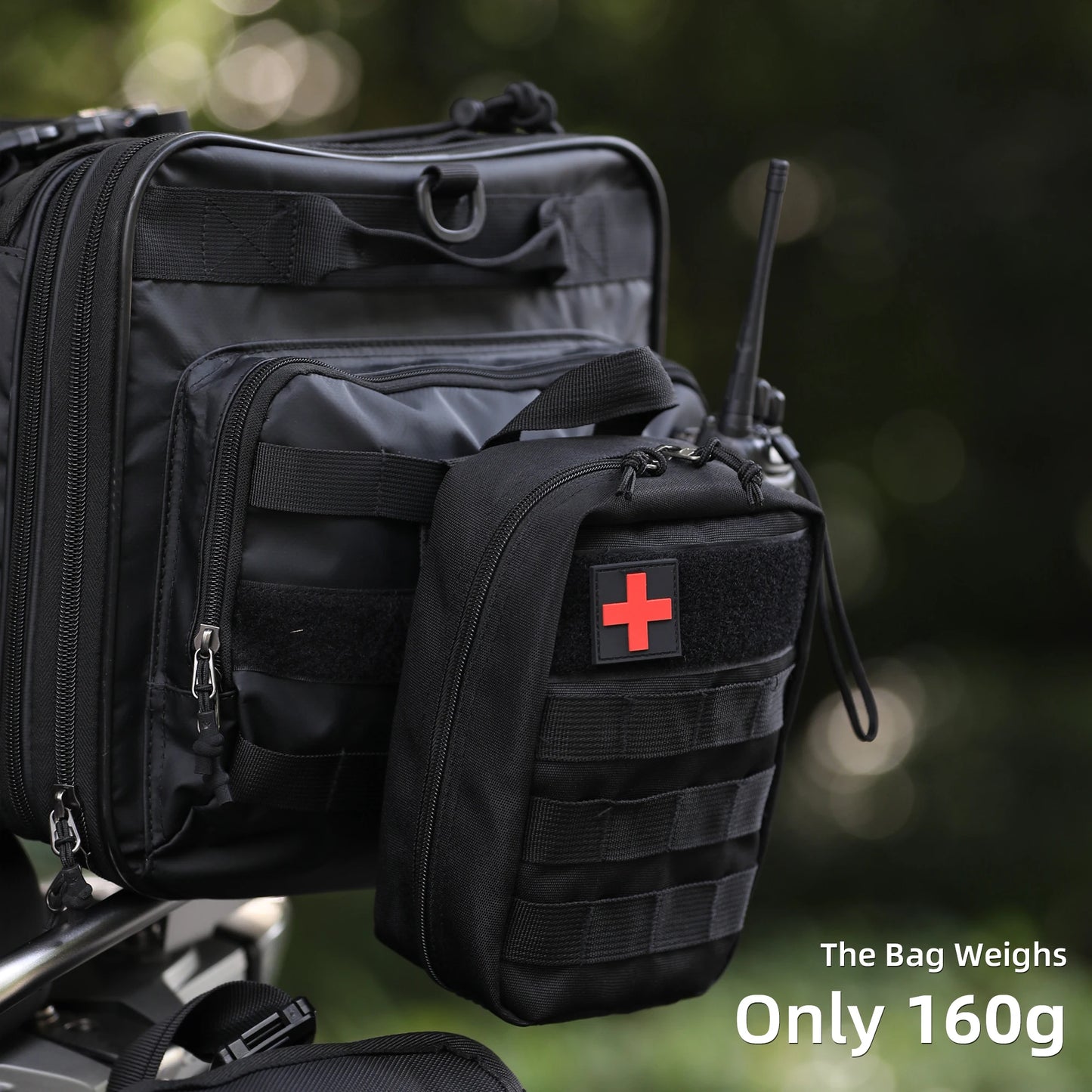 Motorcycle Medical Pouch | Emergency Storage Bag & Molle First Aid/Tool Bag