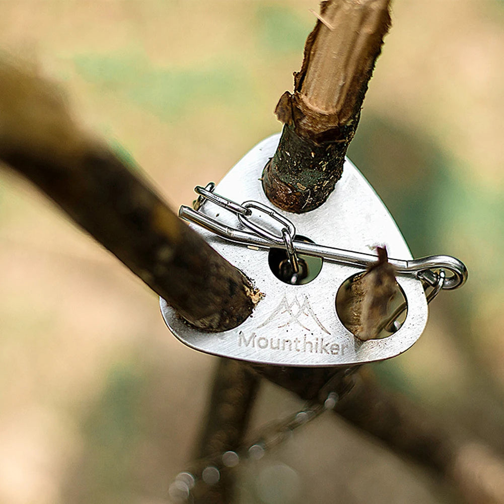 Camping Tripod Hanging Pot Bracket | BBQ Rack Hanger with Leather Storage Bag