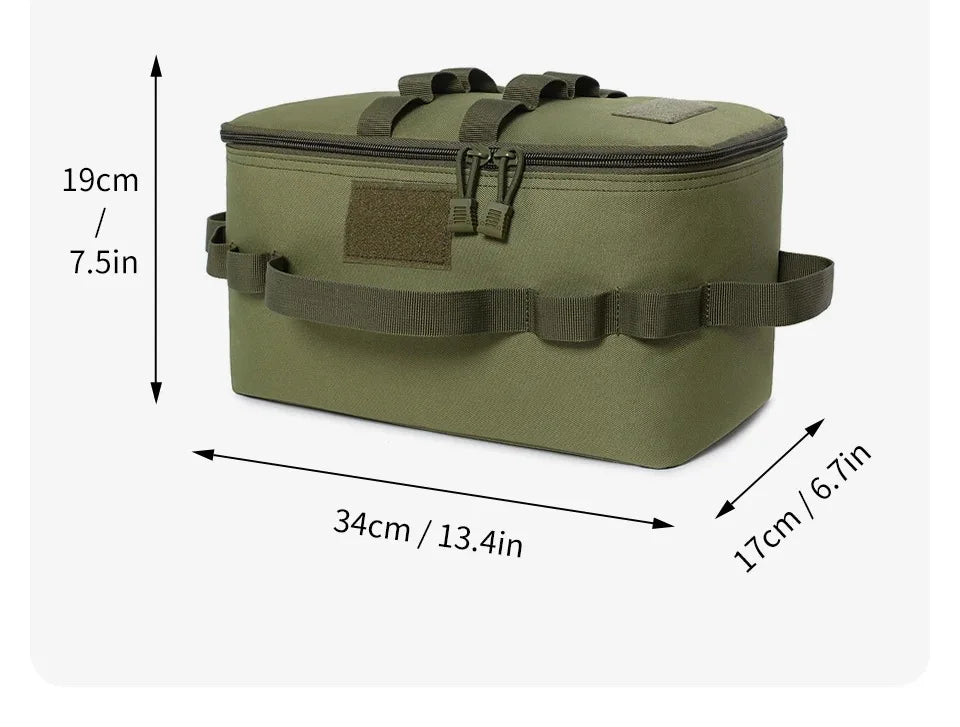 Large Capacity Outdoor Camping Storage Bag | Gas Tank, Nail & Cookware Bag