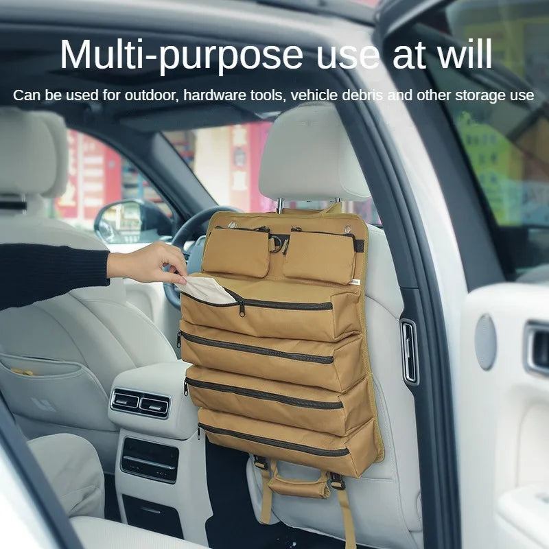 Outdoor Multifunctional Storage Bag | Foldable Hanging Tool & Hardware Carrier
