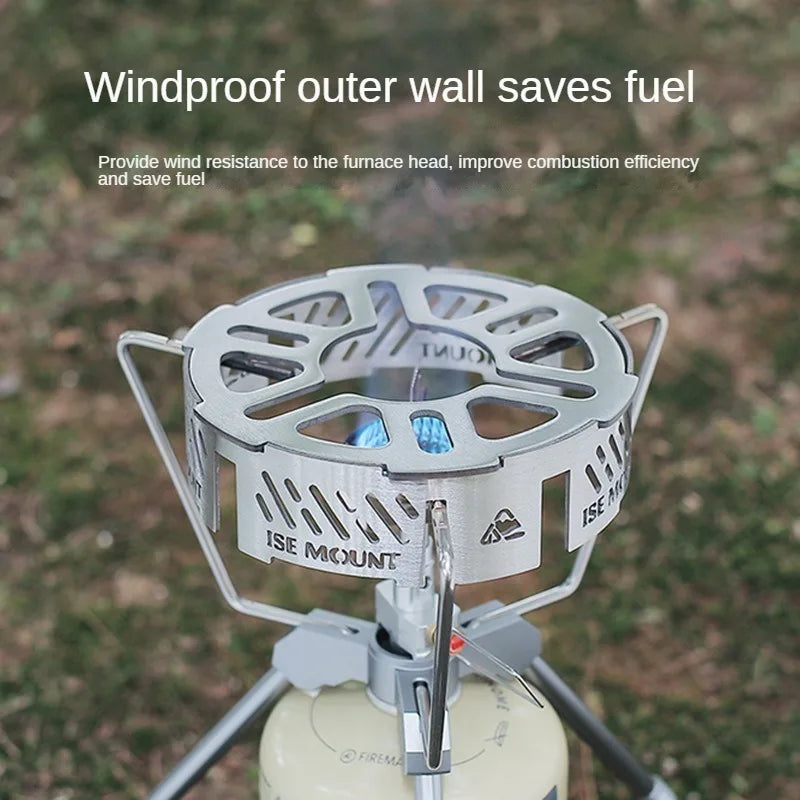Camping Stove Windproof Ring | Portable Stainless Steel Windblock (Large Size)