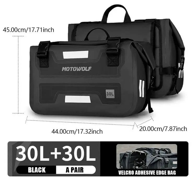 Universal Motorcycle Saddlebags | 40L 60L 66L Large Capacity Luggage