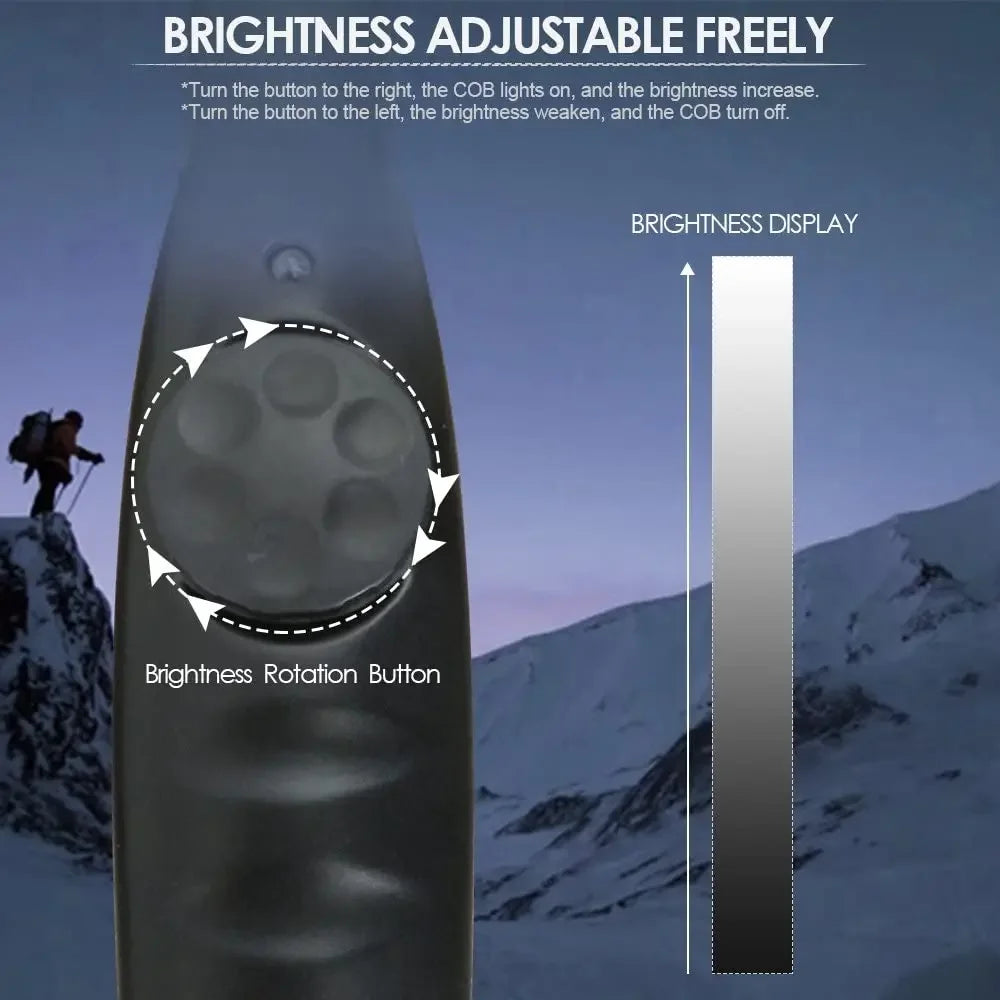 COB+LED Flashlight | Magnetic Work Light & Portable Lantern