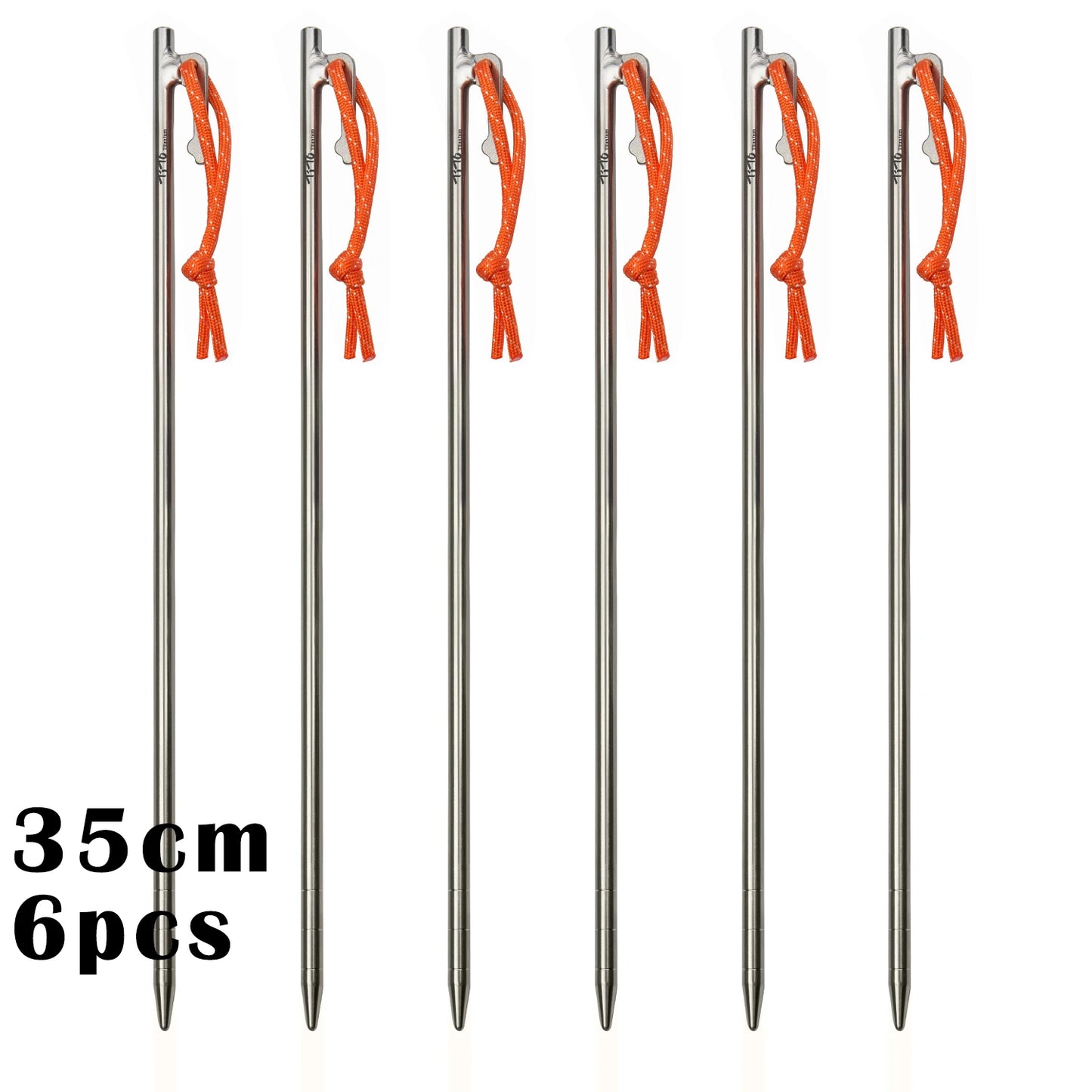 TiTo Titanium Alloy Tent Pegs | Ultralight Anti-bending Camping Stakes (20-40cm)