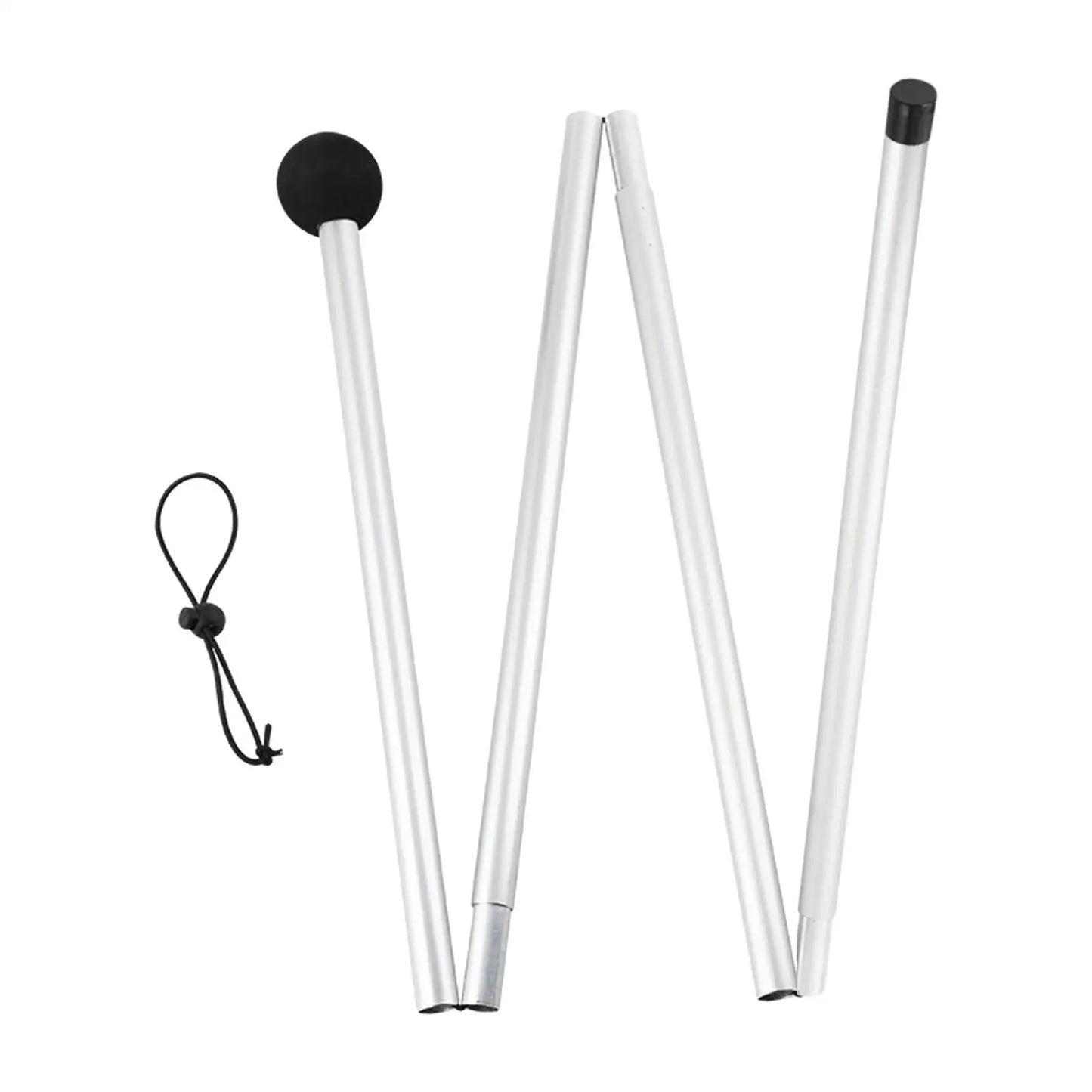 Telescoping Aluminum Alloy Tent Poles | 1.6M/2M Folding Rods
