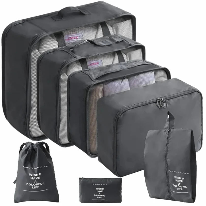 Travel Organizer Storage Bags Set | Portable Packing Cubes for Luggage