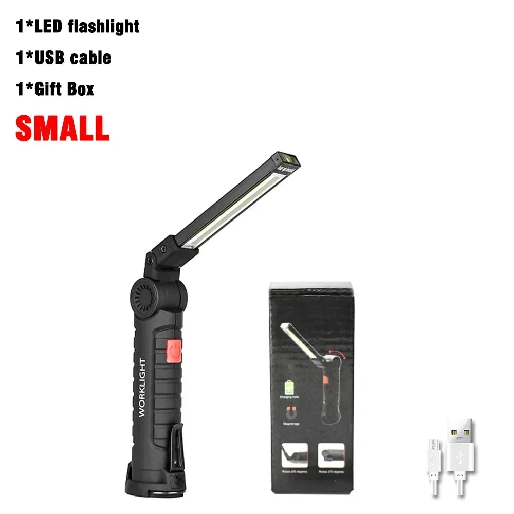 Multifunctional COB LED Flashlight | Portable Magnetic Work Light & Lantern