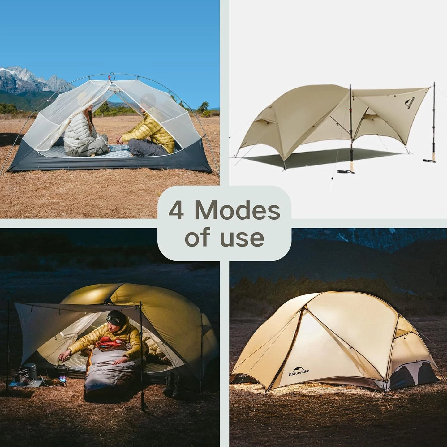 Mongar UL Ultralight 1-2 Person Camping Tent | 15D Waterproof
