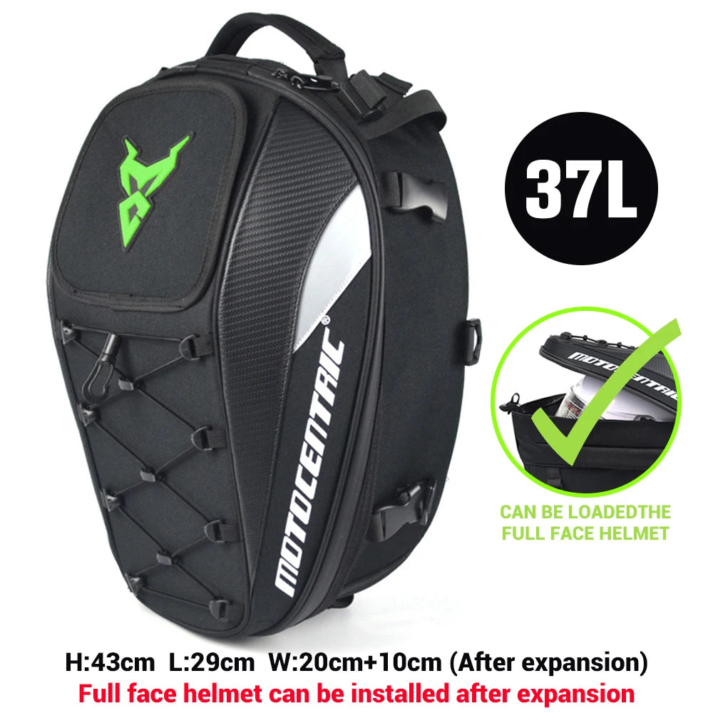 Waterproof High Capacity Motorcycle Tail Bag | Multifunction Backpack