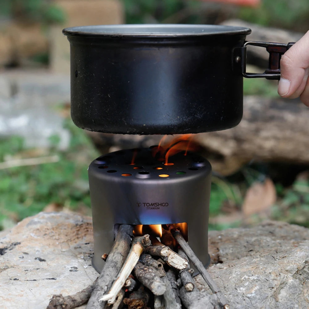 Ultralight Titanium Wood Burning Camping Stove | Portable Wood Burner