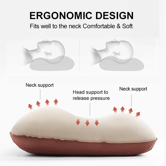 Portable Self-Inflating Sleeping Pillow | 3D Ultralight Sponge