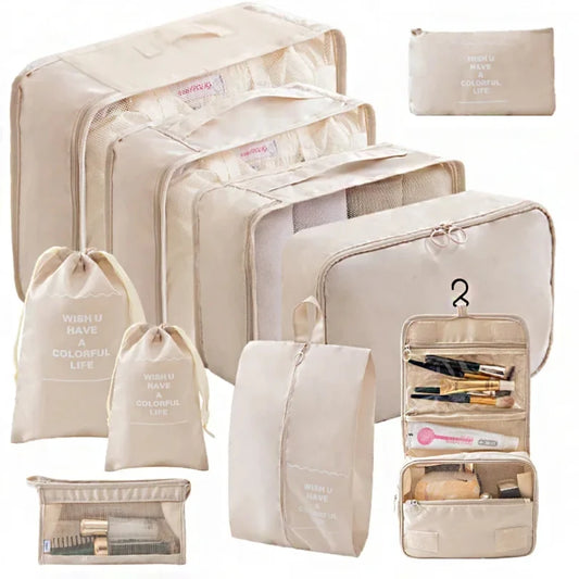 Travel Organizer Storage Bags Set | Portable Packing Cubes for Luggage