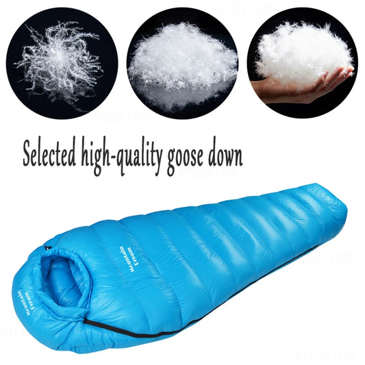 White Goose Down Mummy Sleeping Bag | Three Seasons