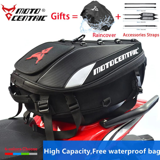 Waterproof High Capacity Motorcycle Tail Bag | Multifunction Backpack