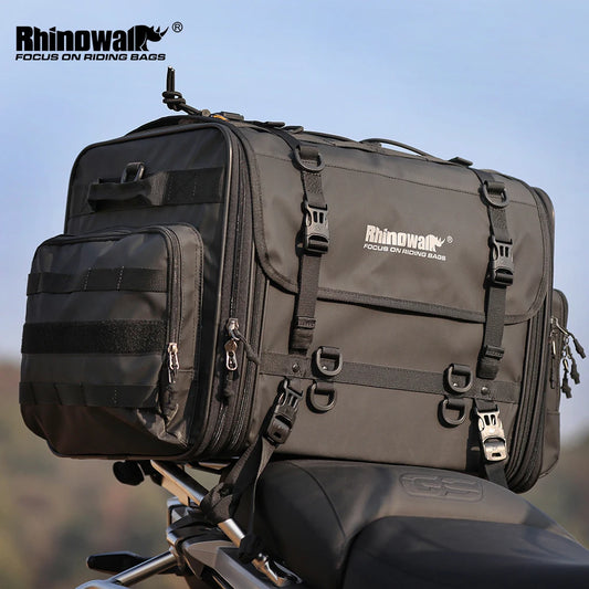 Expandable Waterproof Motorcycle Duffle Bag | 19L-80L Tail/Rack Luggage
