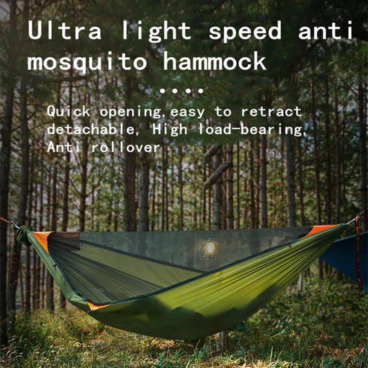 Camping Hammock With Mosquito Net & Awning Tent Canopy