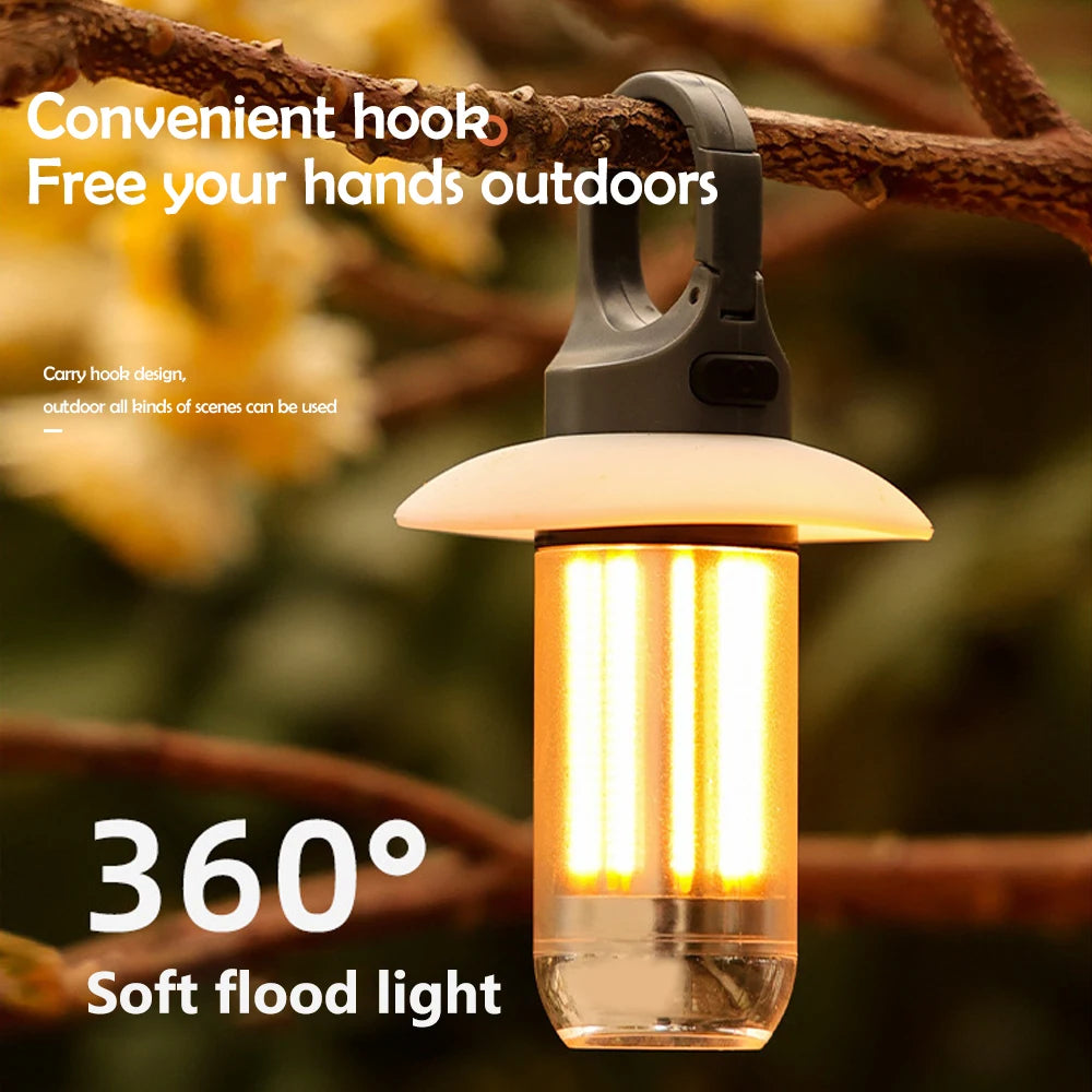 LED Flashlight Camping Lantern | Super Bright Portable Hanging Tent Lamp Waterproof