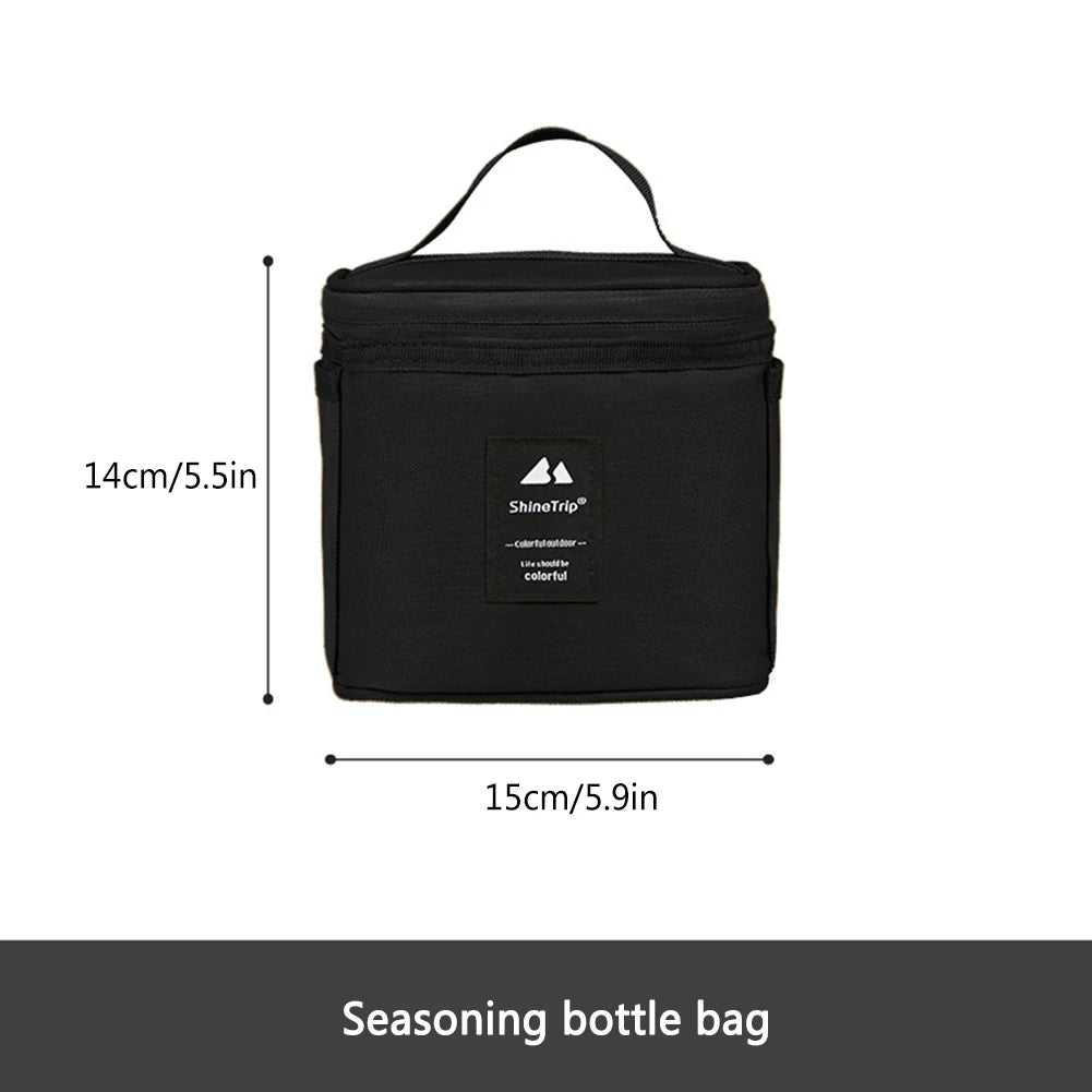 Portable Camping Seasoning Bottle Set | Sealing Oil Bottles & Storage Bag