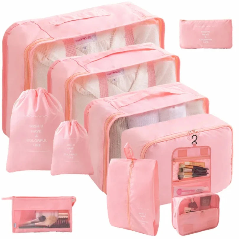 Travel Organizer Storage Bags Set | Portable Packing Cubes for Luggage