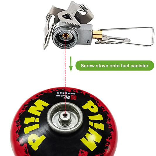 Ultralight 25g Titanium Camping Gas Stove | Mini Burner