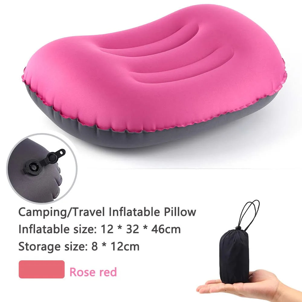 Inflatable Pillow | Outdoor Compressible Folding Air Cushion