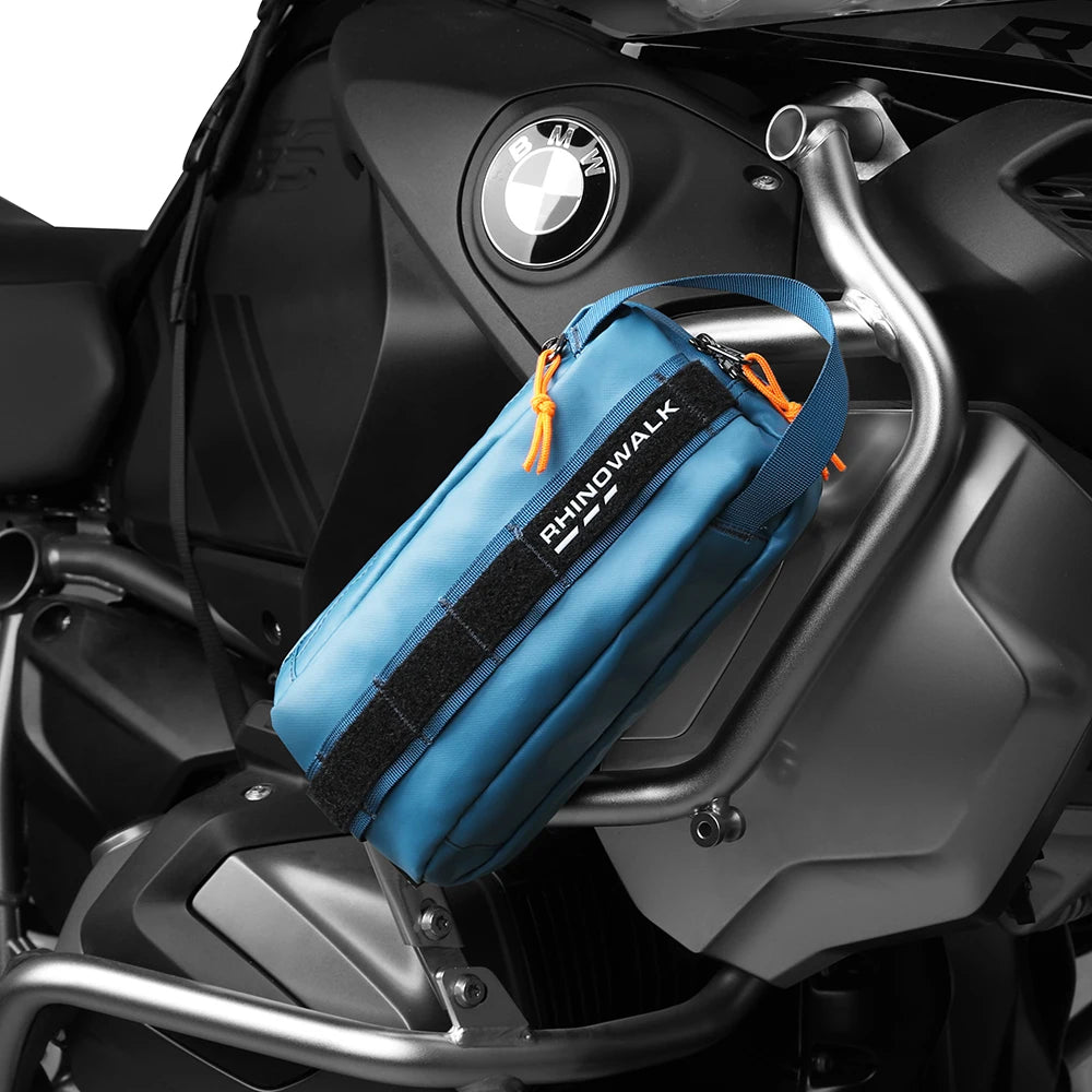 Motorcycle Front Handlebar Bag | 2.4L Motor Tank Bag & Multi-use Saddle Pack