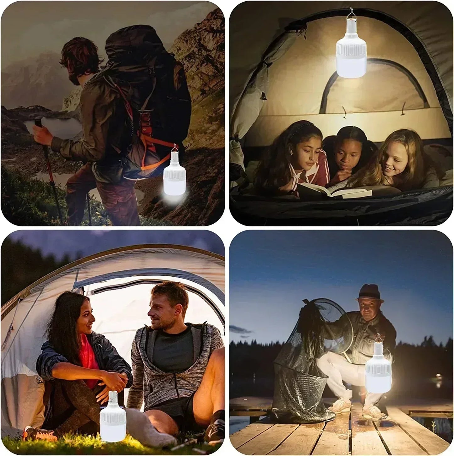 60W Light Outdoor Camping LED Light Bulb Lantern