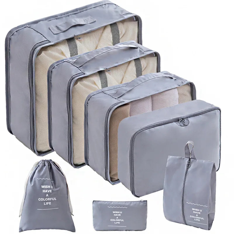 Travel Organizer Storage Bags Set | Portable Packing Cubes for Luggage