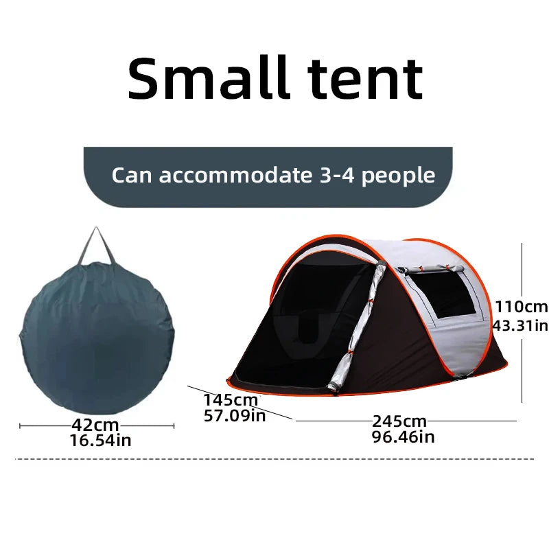 Pop-Up Tent | Waterproof Camping Tent for 5-8 Persons