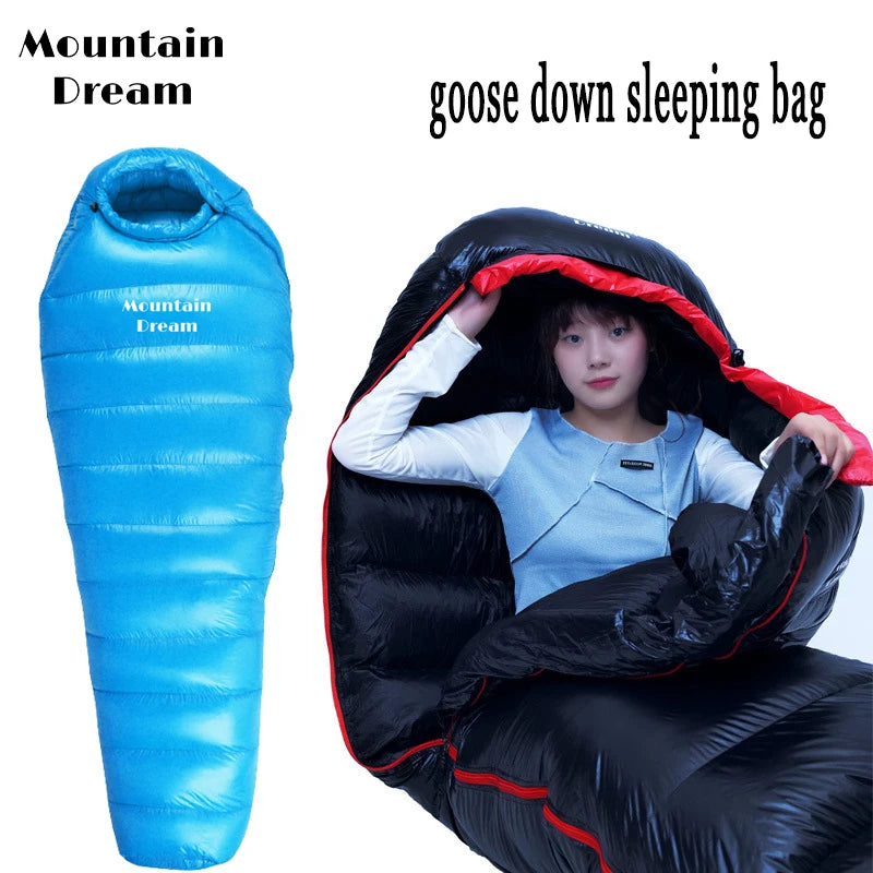 White Goose Down Mummy Sleeping Bag | Three Seasons