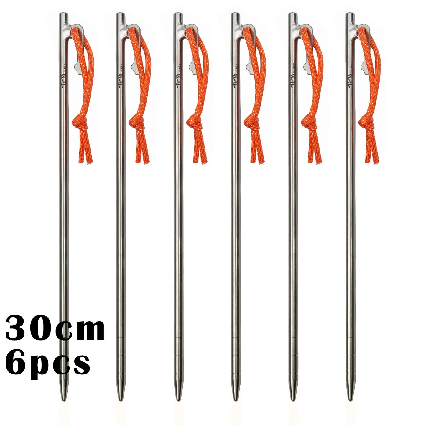 TiTo Titanium Alloy Tent Pegs | Ultralight Anti-bending Camping Stakes (20-40cm)