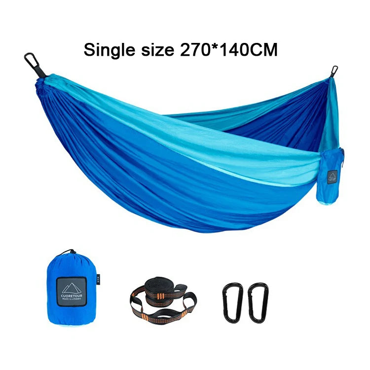Portable Nylon Parachute Fabric Camping Hammock