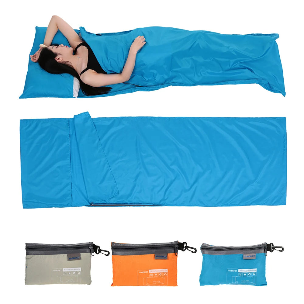 Portable Sleeping Bag Liner with Pillowcase | 70x210CM
