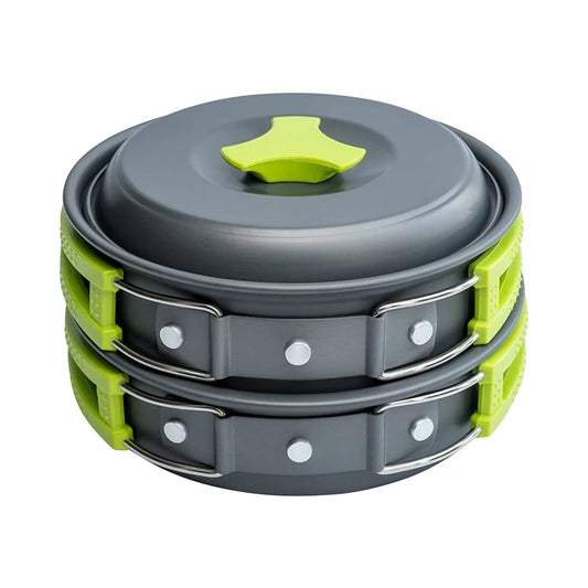 Portable & Durable Camping Cookware Set | With Tableware & Storage Bag
