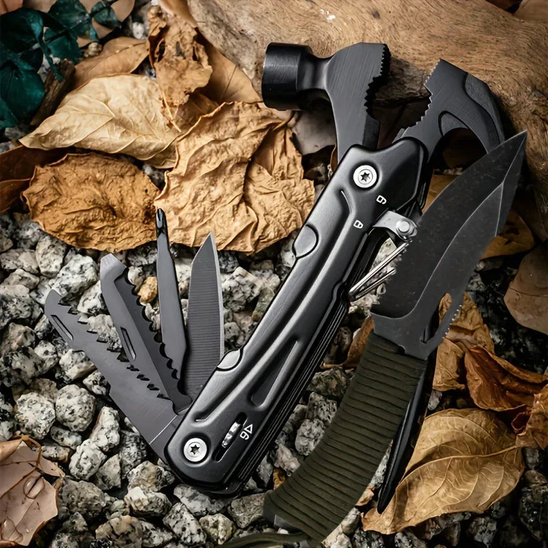 7-in-1 Stainless Steel Folding Multi-Tool Hammer | Heavy Duty