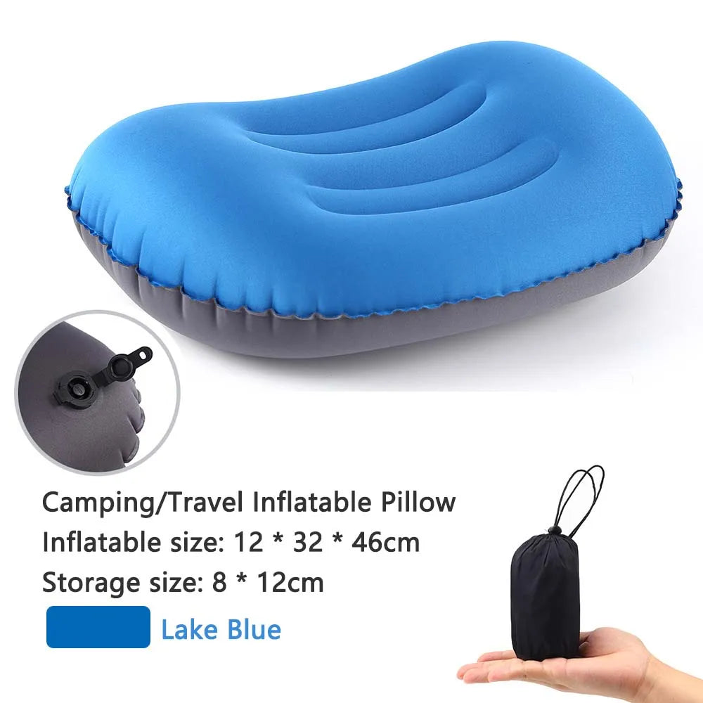 Inflatable Pillow | Outdoor Compressible Folding Air Cushion