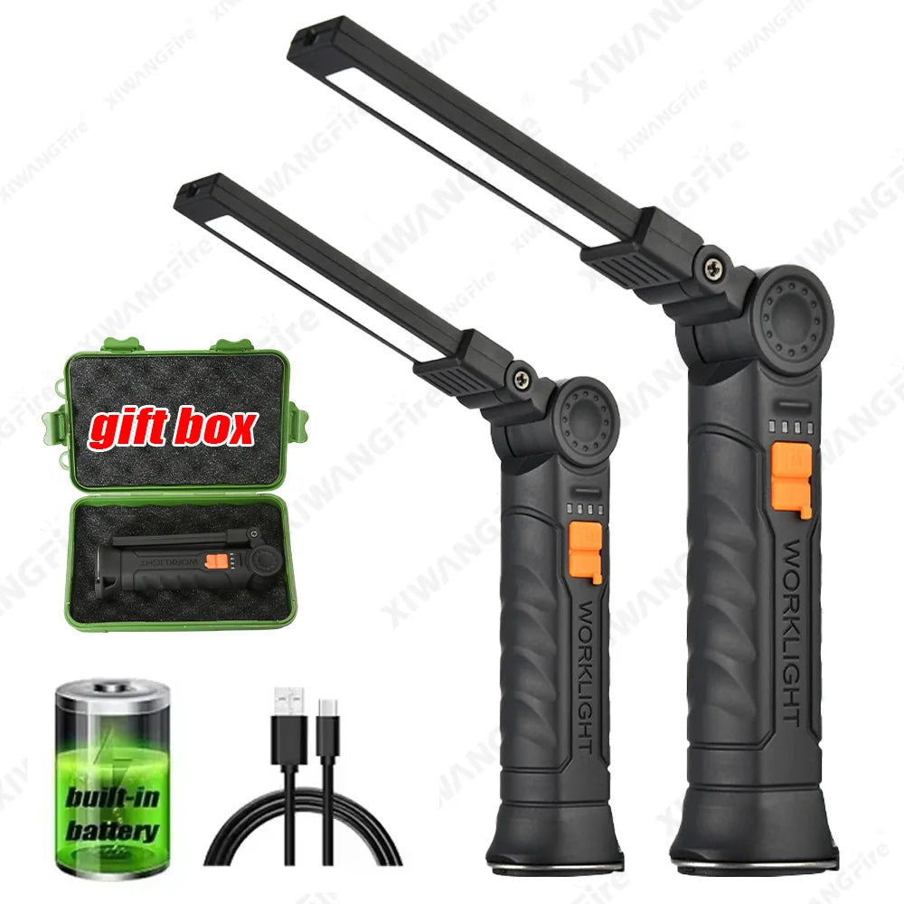 Multifunctional COB LED Flashlight | Portable Magnetic Work Light & Lantern