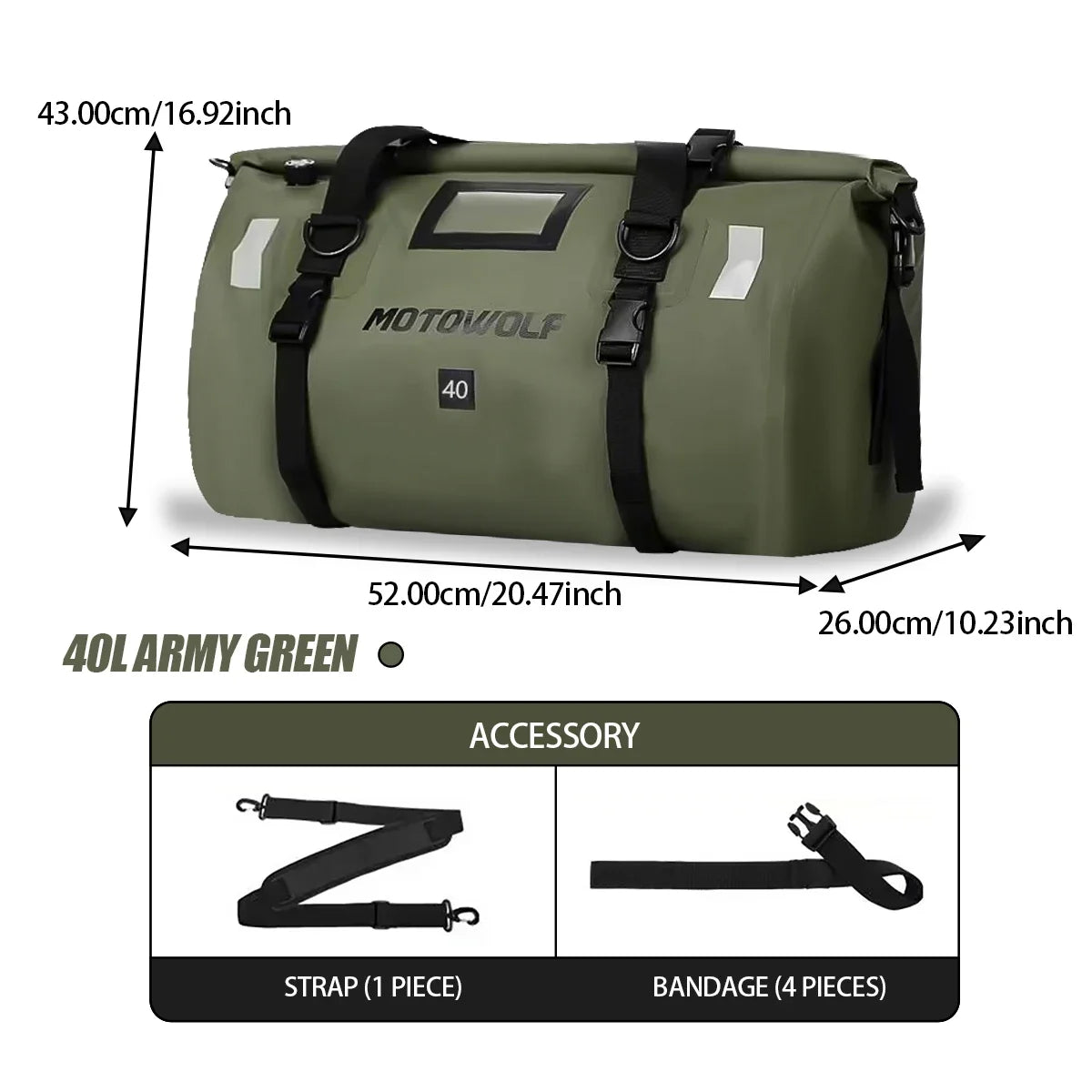 Universal Motorcycle Saddlebags | 40L 60L 66L Large Capacity Luggage