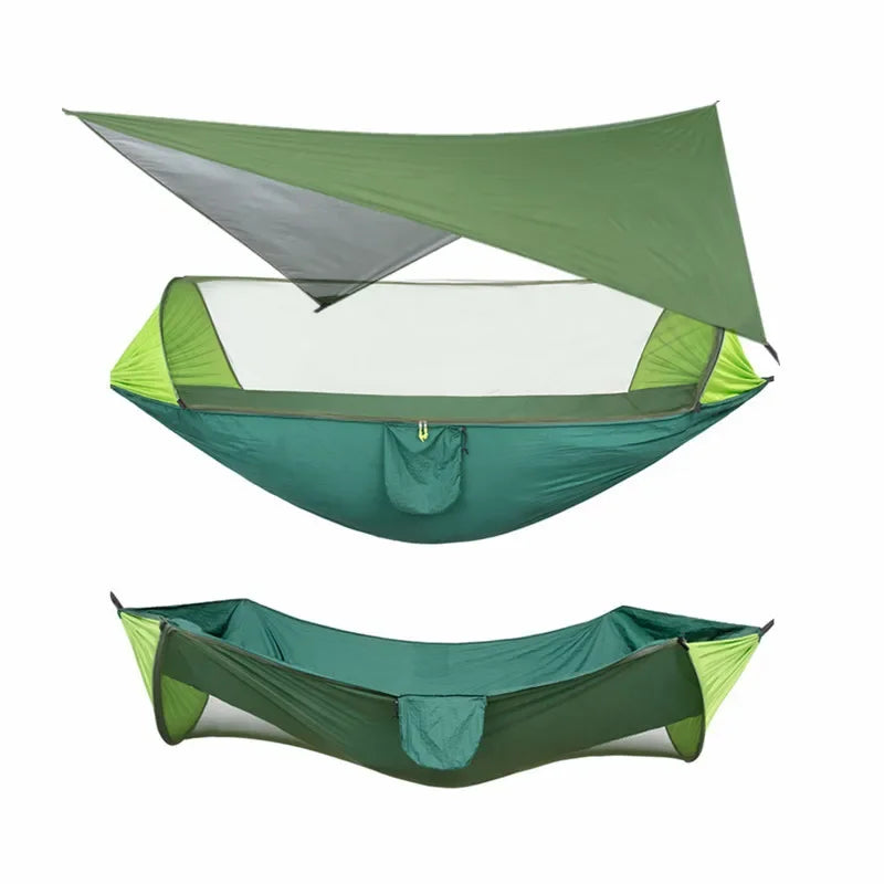 Camping Hammock with Mosquito Net & Rain Fly Tarp